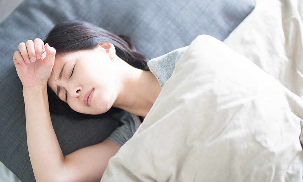 寝返りが多い